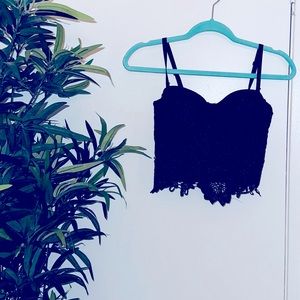 Corset bustiers black small with j-hook clasp